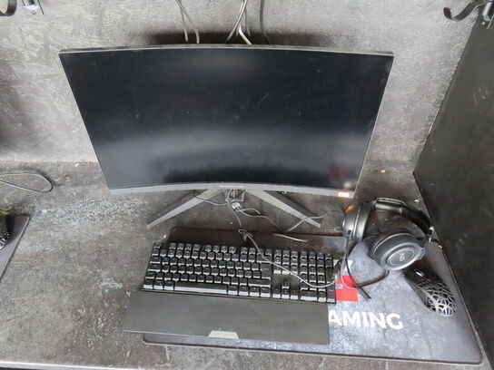 27" curved gaming monitor, ASROCK PHANTOM GAMING pg27f15rs1a 