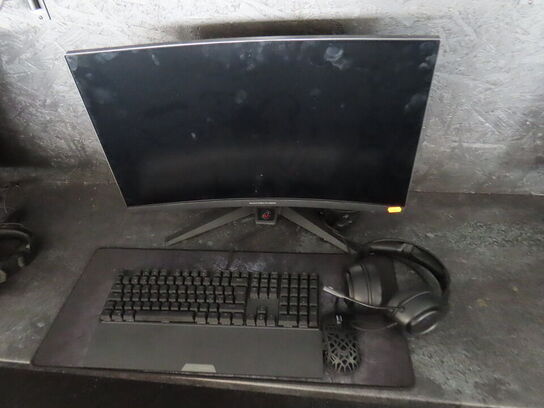 27" curved gaming monitor, ASROCK PHANTOM GAMING pg27f15rs1a 
