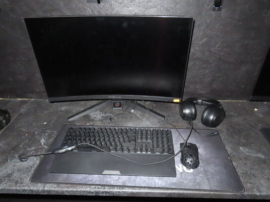 27" curved gaming monitor, ASROCK PHANTOM GAMING pg27f15rs1a 
