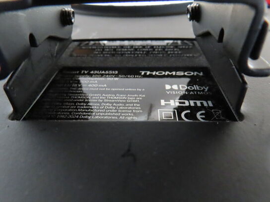 43" smart TV, THOMSON 43UA5S13 med fjernbetjening