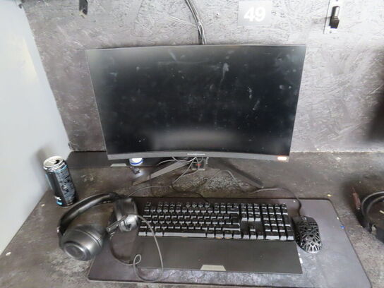 27" curved gaming monitor, ASROCK PHANTOM GAMING pg27f15rs1a 