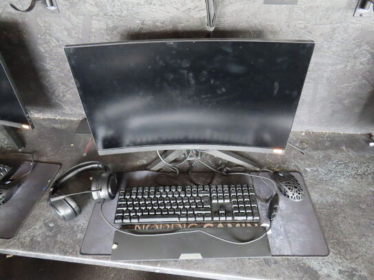 27" curved gaming monitor, ASROCK PHANTOM GAMING pg27f15rs1a 