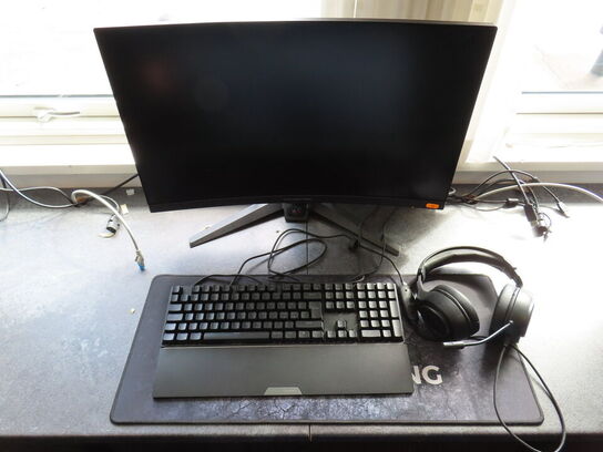 27" curved gaming monitor, ASROCK PHANTOM GAMING pg27f15rs1a 