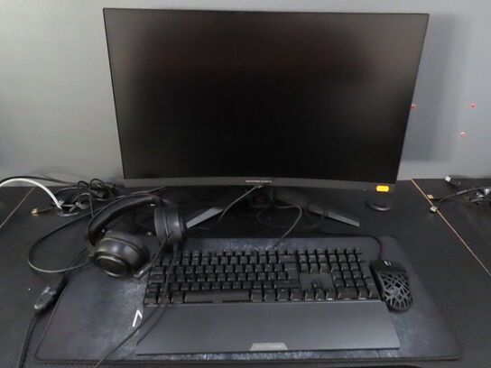 27" curved gaming monitor, ASROCK PHANTOM GAMING pg27f15rs1a 