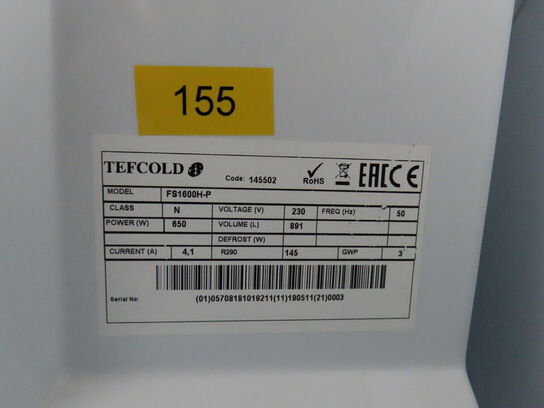 Displaykøleskab, TEFCOLD  FS1600H-P