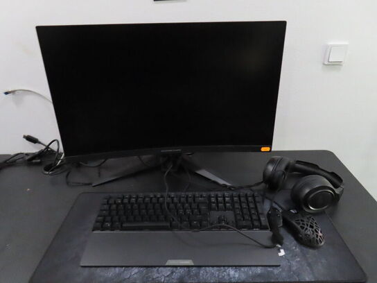 27" curved gaming monitor, ASROCK PHANTOM GAMING pg27f15rs1a 