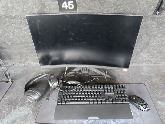 27" curved gaming monitor, ASROCK PHANTOM GAMING pg27f15rs1a 