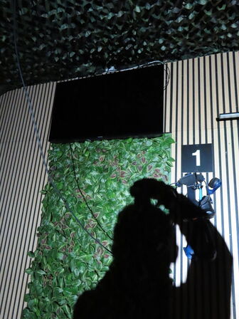 VR sæt, 43"  monitor, VR Headset, HTC VIVE PRO EYE HMD, 2 stk. HTC Controller