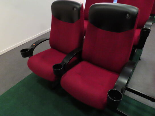 4 stk. biografstole på ramme