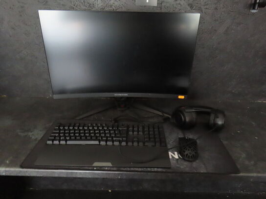 27" curved gaming monitor, ASROCK PHANTOM GAMING pg27f15rs1a 