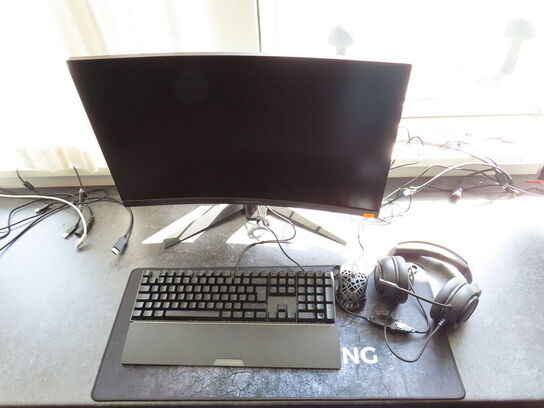 27" curved gaming monitor, ASROCK PHANTOM GAMING pg27f15rs1a 