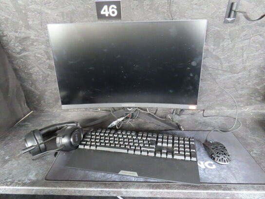 27" curved gaming monitor, ASROCK PHANTOM GAMING pg27f15rs1a 