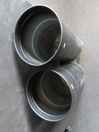 Vogn med 2 stk. papirkurve