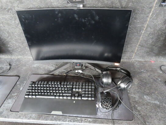27" curved gaming monitor, ASROCK PHANTOM GAMING pg27f15rs1a 