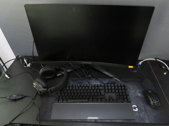 27" curved gaming monitor, ASROCK PHANTOM GAMING pg27f15rs1a 