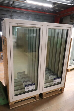 5 stk Træ-Alu vinduer