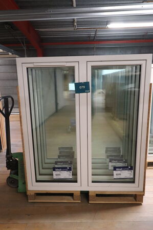 5 stk Træ-Alu vinduer