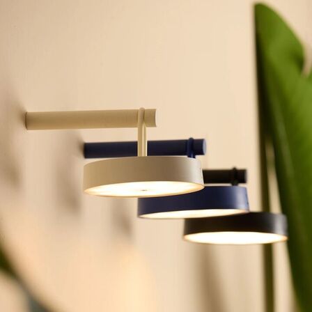 2 stk. væglampe toliara led genopladelig rød 19 cm(ubrugt)