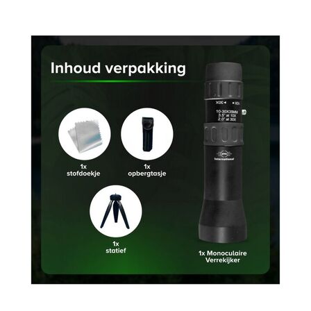 2 stk. pnq monokulært teleskop 10-30×35(ubrugt)