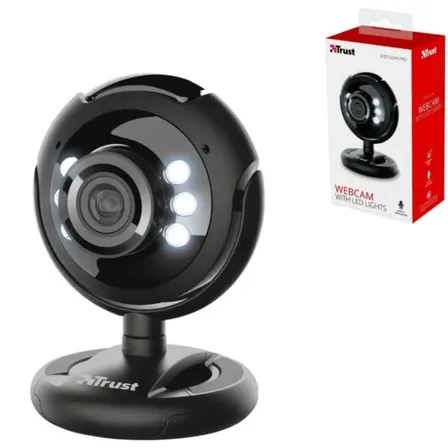 4 stk. trust webcam spotlight pro sort(ubrugt)