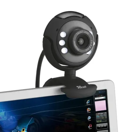 4 stk. trust webcam spotlight pro sort(ubrugt)