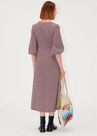 Three-quarter Sleeve Midi Dress STINE GOYA Str.: S