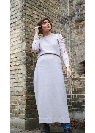 Molina Crinkled Dress WOOD WOOD Str.: 40