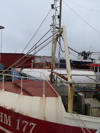 55 fod spejlgattet hæktrawler, stålbåd, byggeår 1985