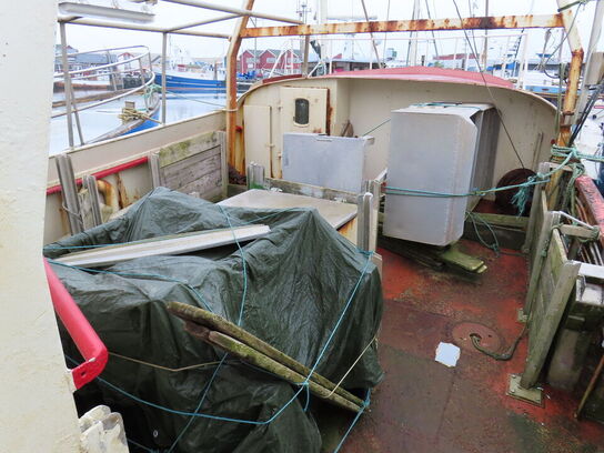 55 fod spejlgattet hæktrawler, stålbåd, byggeår 1985