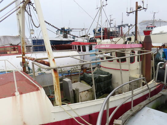 55 fod spejlgattet hæktrawler, stålbåd, byggeår 1985