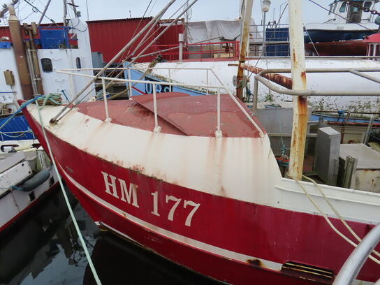 55 fod spejlgattet hæktrawler, stålbåd, byggeår 1985