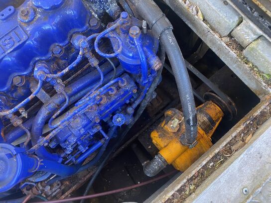 30 fod frembygget kombineret garn og tegne-fartøj i alu/lærk på eg