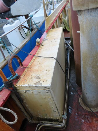 55 fod spejlgattet hæktrawler, stålbåd, byggeår 1985