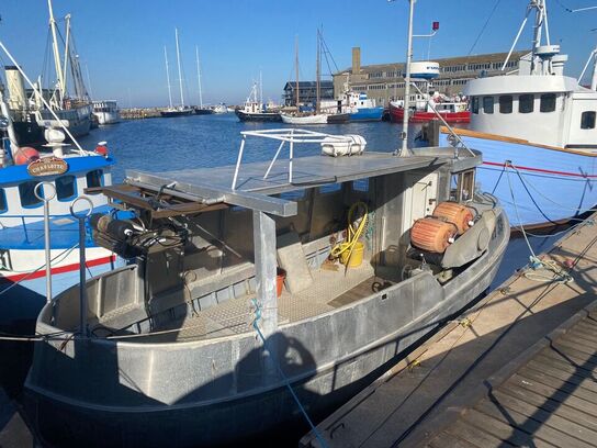 30 fod frembygget kombineret garn og tegne-fartøj i alu/lærk på eg