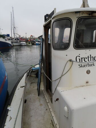 25 fod Ejvind selvlænsende damjolle, glasfiber, årgang 1977