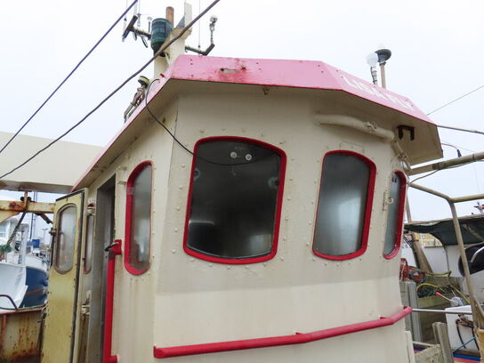 55 fod spejlgattet hæktrawler, stålbåd, byggeår 1985