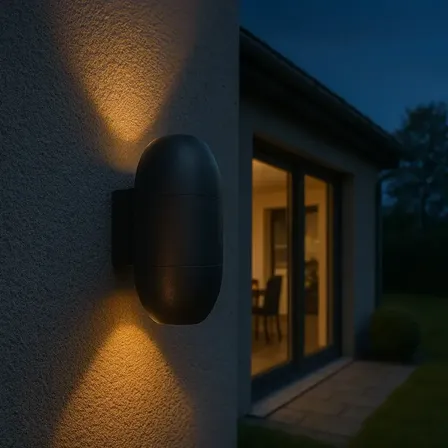 2 stk. ledvance udendørslampe led væglampe up down Krom(ubrugt)