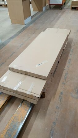 3 stk. skabe uden låge