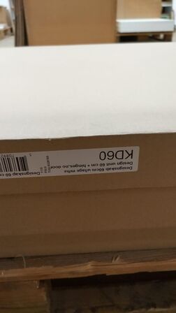 3 stk. skabe uden låge