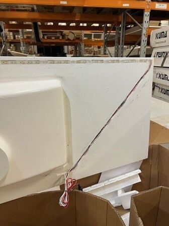 KUMA vask m. LED lys