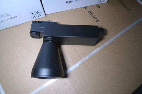 5 stk. lamper t/lysskinne, sorte