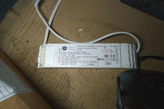 3 stk. store LED-indbygningsspots ca. ø-hul 16cm, e3light, Gimbal