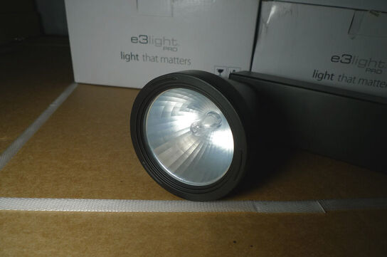 5 stk. lamper t/lysskinne, sorte