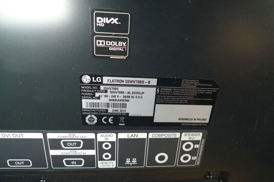 Prof. Monitor 55" LG, HDMI, DVI m.m.