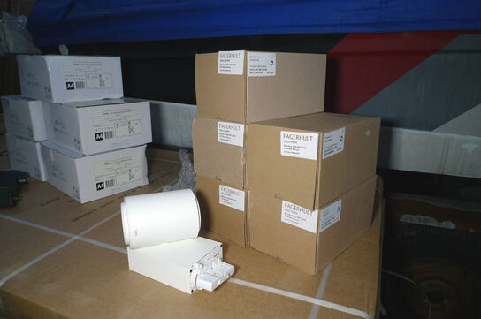 5 stk. lamper t/lysskinne, hvid