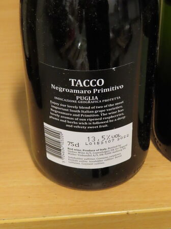 3 flasker SANCERRE og 2 flasker TACCO