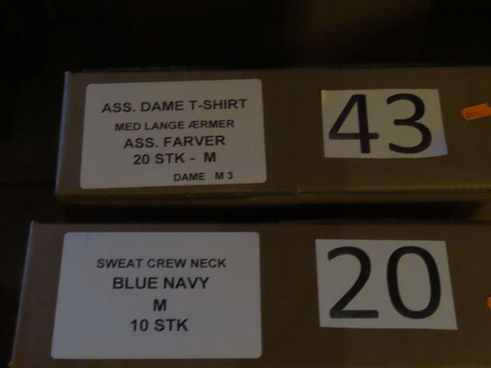 2 kasser t-shirt  og crewneck str: M DAME