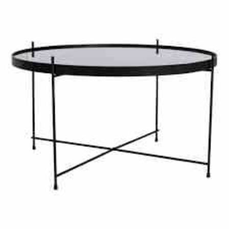 Venezia sofabord - sort Ø: 70 cm 