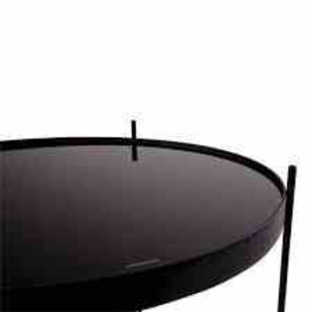 Venezia sofabord - sort Ø: 70 cm 