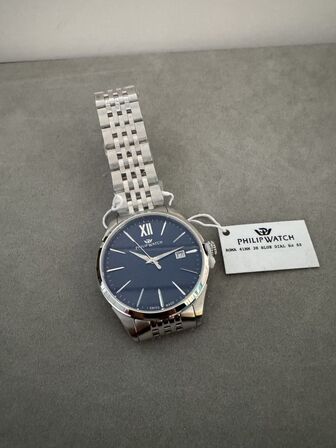 Armbåndsur PHILIP WATCH ROMA 41MM 3H BLUE DIAL BR SS